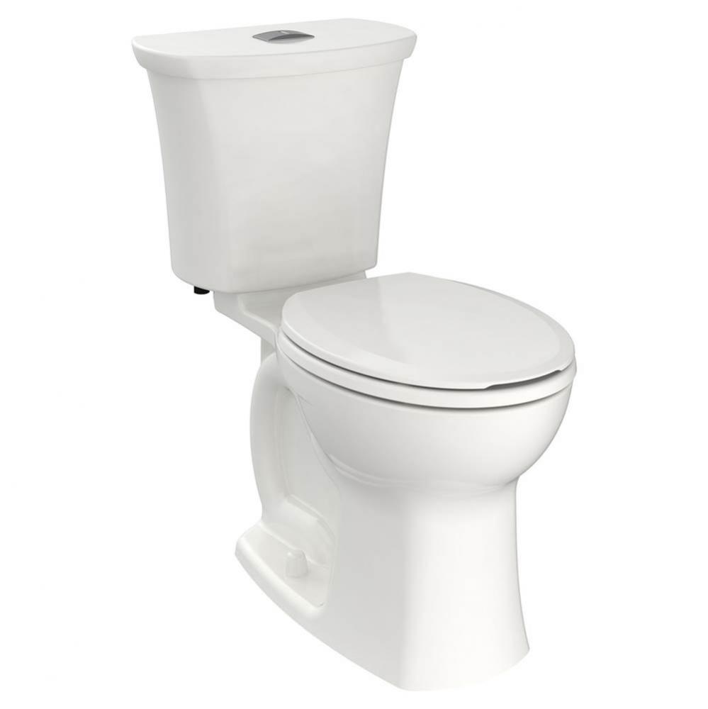 Edgemere&#xae; Two-Piece Dual Flush 1.6 gpf/6.0 Lpf and 1.1 gpf/4.2 Lpf Chair Height Round Front T