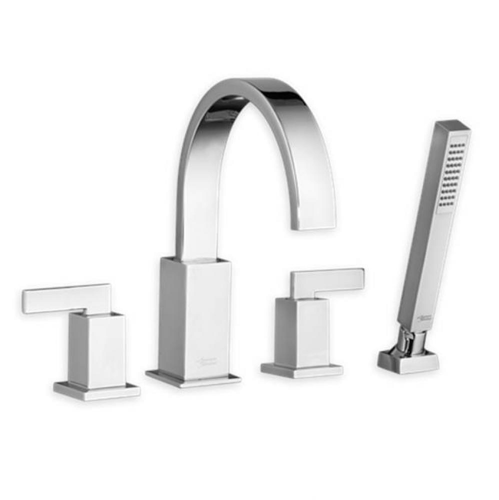 TIMES SQUARE DECK-MOUNT TUB FILLER