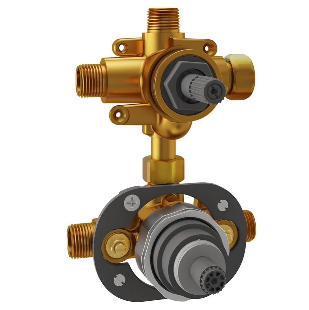 Flash&#xae; 2-Way Integrated Shower Diverter Rough-In Valve with Pressure Balance Valve Cartridge