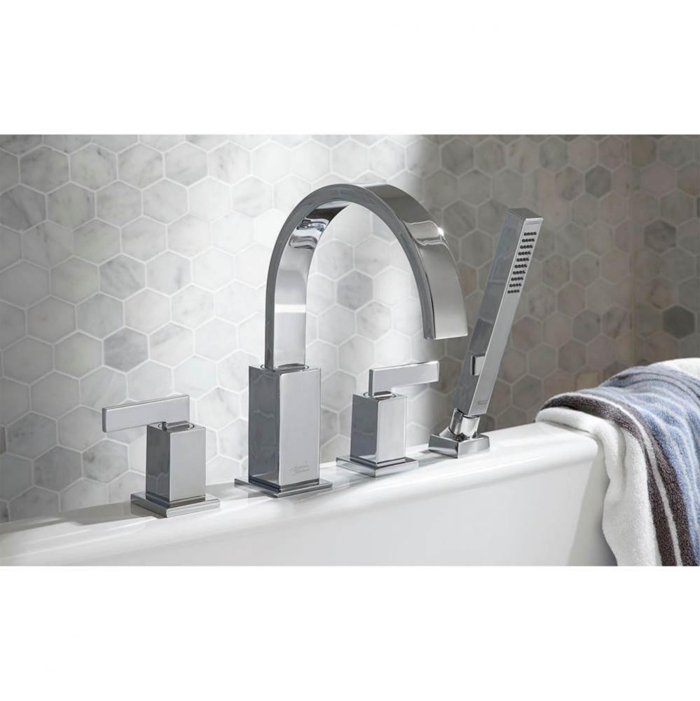 Time Square&#xae; Bathtub Faucet With Lever Handles and Personal Shower for Flash&#xae; Rough-In V