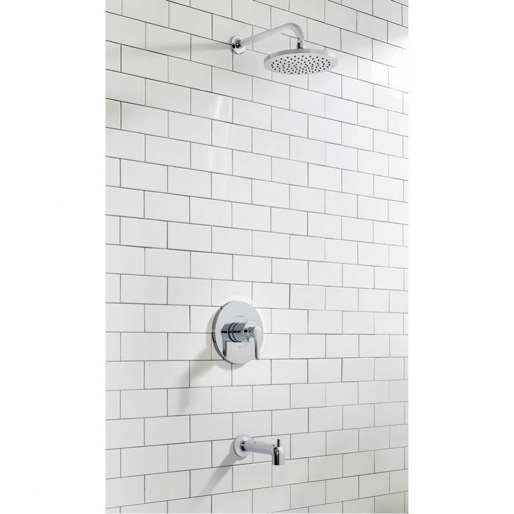 Studio&#xae; S 1.8 gpm/9.5 L/min Tub and Shower Trim Kit With Rain Showerhead, Double Ceramic Pres