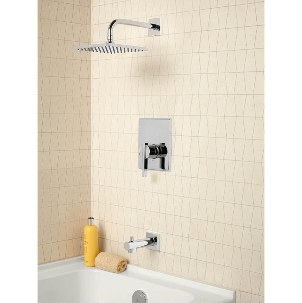 Times Square&#xae; 2.5 gpm/9.5 L/min Tub and Shower Trim Kit With Rain Showerhead, Double Ceramic