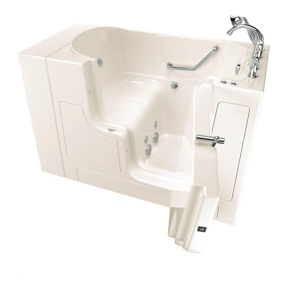 Gelcoat Premium Series 30 in. x 52 in. Outward Opening Door Walk-In Bathtub with Whirlpool system