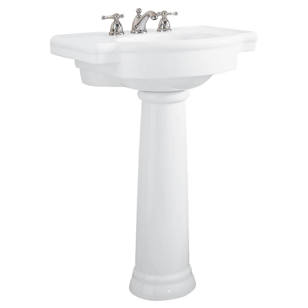 Retrospect&#xae; 8-Inch Widespread Pedestal Sink Top and Leg Combination