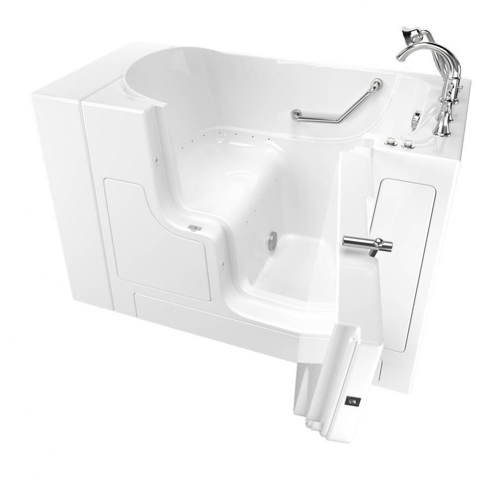 Gelcoat Premium Series 30 in. x 52 in. Outward Opening Door Walk-In Bathtub with Air Spa system