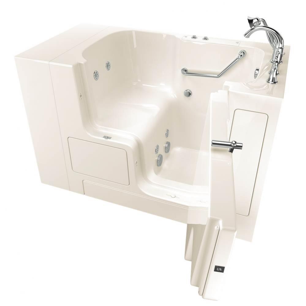 Gelcoat Premium Series 32 in. x 52 in. Outward Opening Door Walk-In Bathtub with Whirlpool system