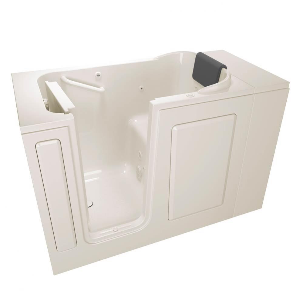 Gelcoat Premium Series 28 x 48-Inch Walk-in Tub With Whirlpool System - Left-Hand Drain