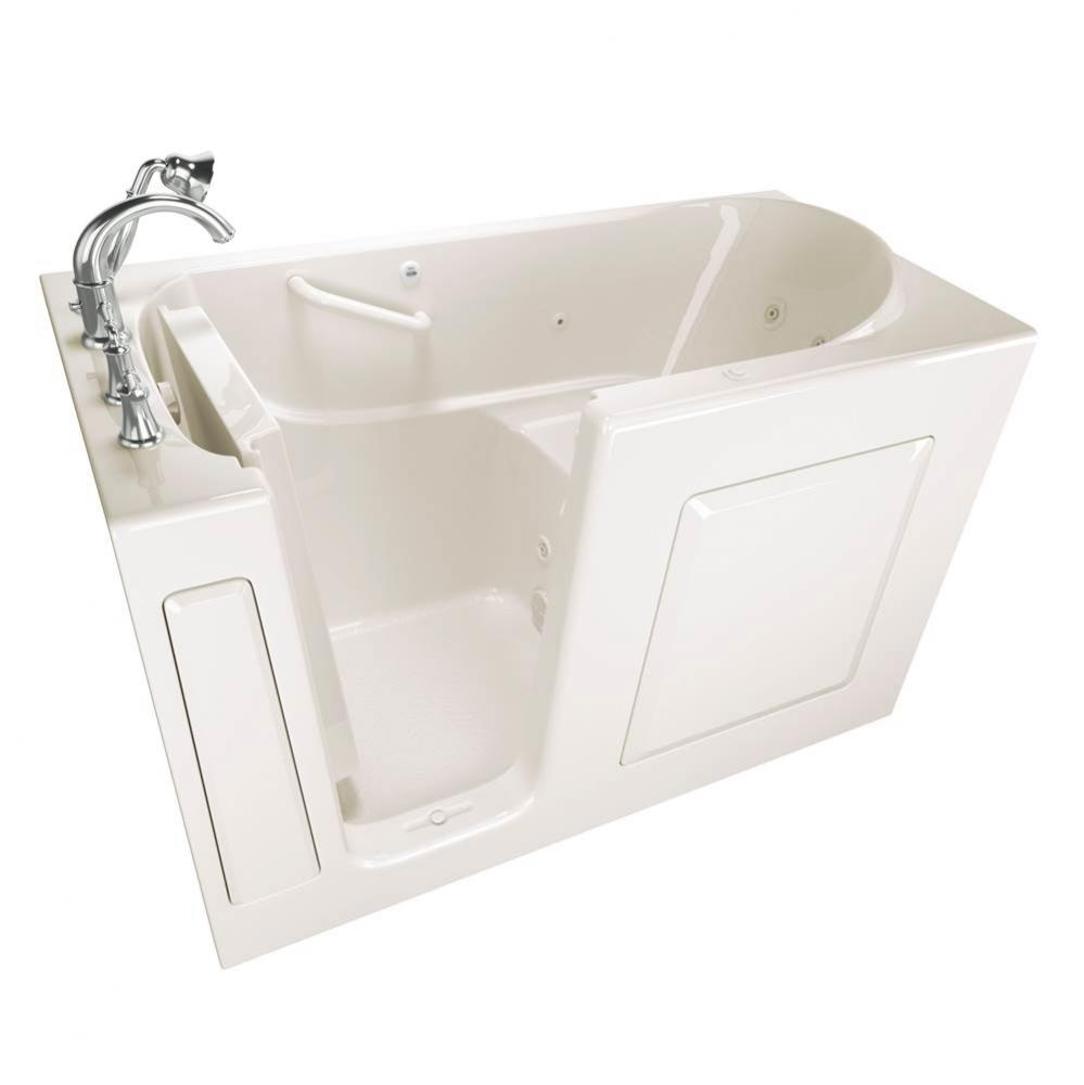 Gelcoat Value Series 30 x 60 -Inch Walk-in Tub With Whirlpool System - Left-Hand Drain With Faucet