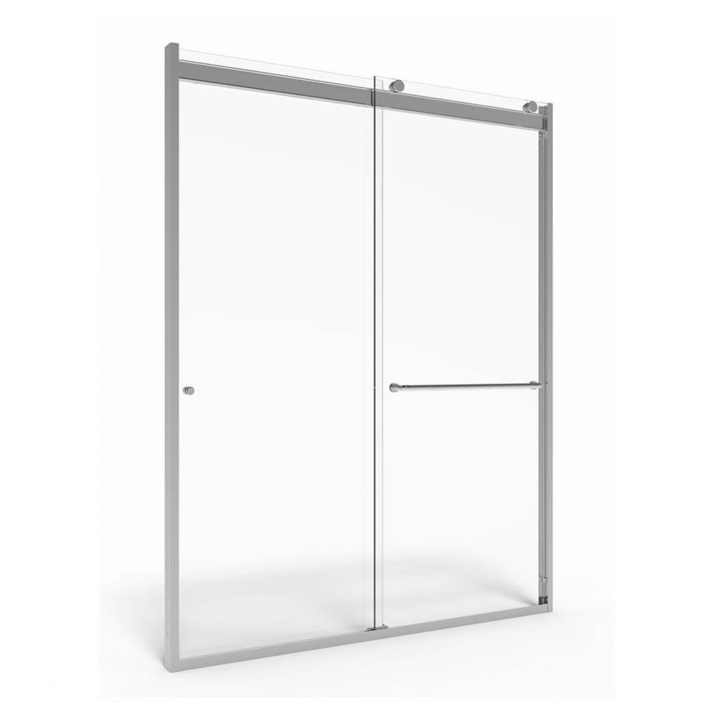 70-Inch Height Semi-Frameless Top-Roller Sliding Shower Door