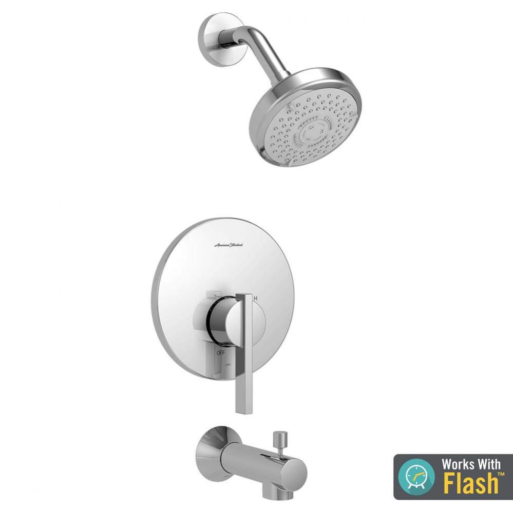 Berwick&#xae; 1.75 gpm/6.6 L/min Tub and Shower Trim Kit With 3-Function Showerhead, Double Cerami