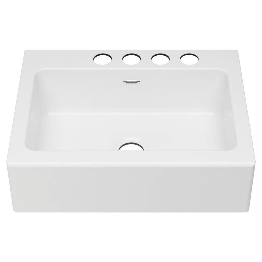 Delancey&#xae; 30 x 22-Inch Cast Iron 4-Hole Undermount Single Bowl Apron Front Kitchen Sink