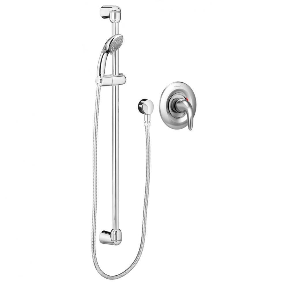 Commercial Shower System Trim Kit 1.5 gpm/5.7gpm with 36&apos;&apos; Slide Bar, Hand Shower, Showe