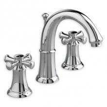 American Standard 7420821.002 - Portsmouth 8-In. Widespread 2-Handle Crescent Spout Bathroom Faucet 1.2 GPM with Cross Handles