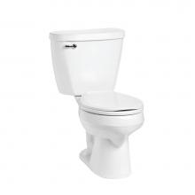 Mansfield Plumbing 380-386LTWHT - Summit 1.6 Round Toilet Combination