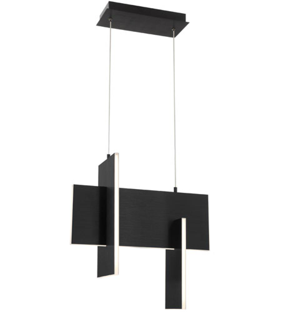 Coburg, Pendant, LED, Lrg, Blk