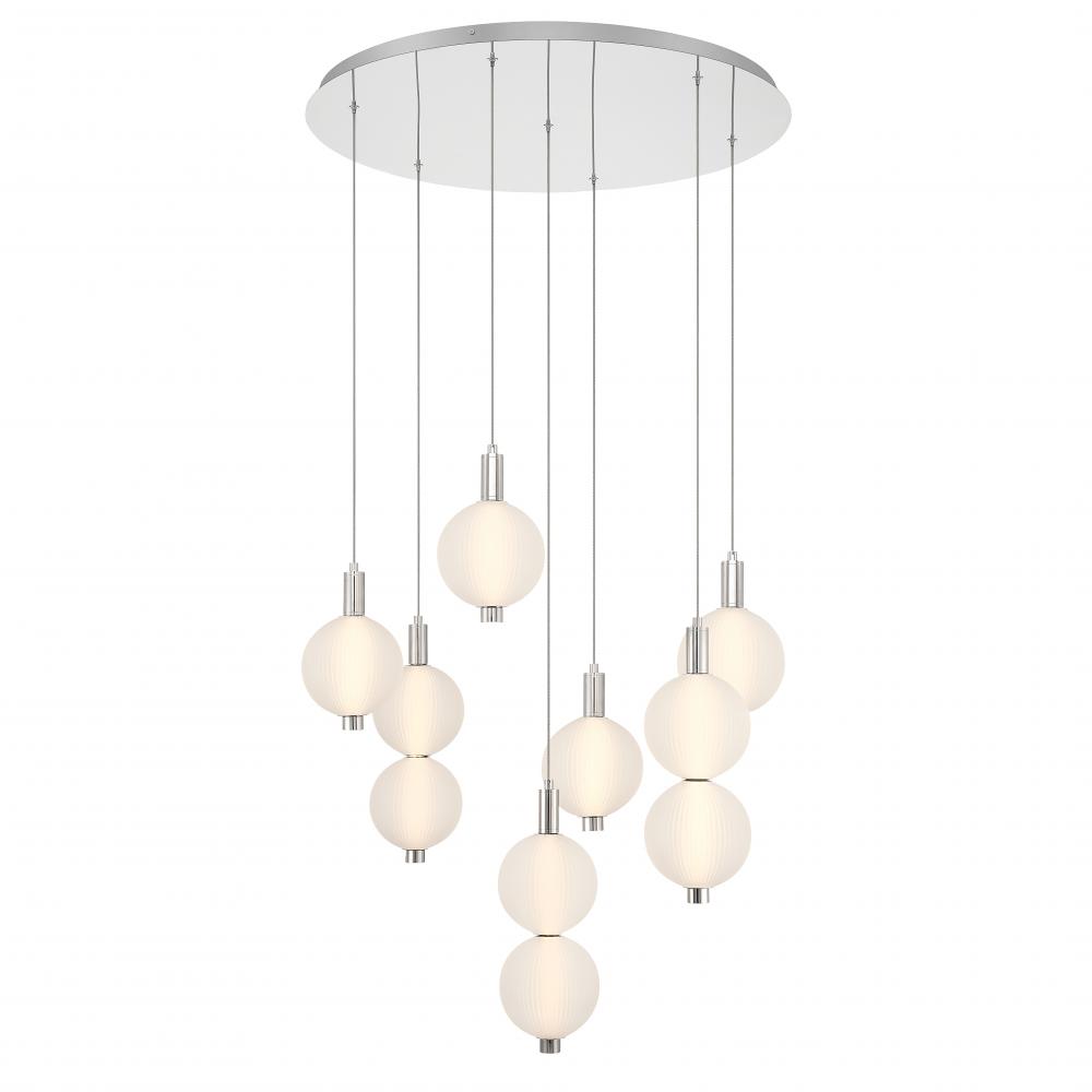 Palmas 30&#34; LED Pendant In Nickel