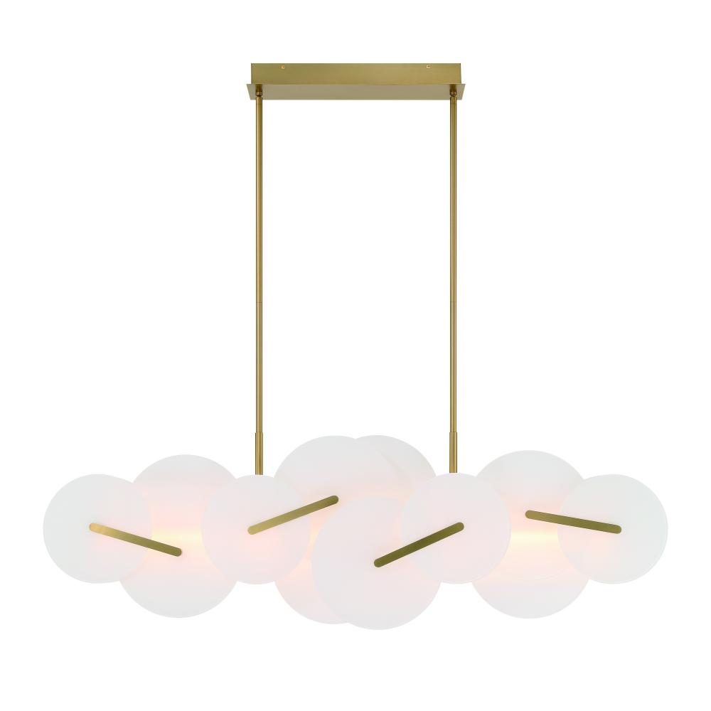 Nuvola 56&#34; LED Chandelier In Gold