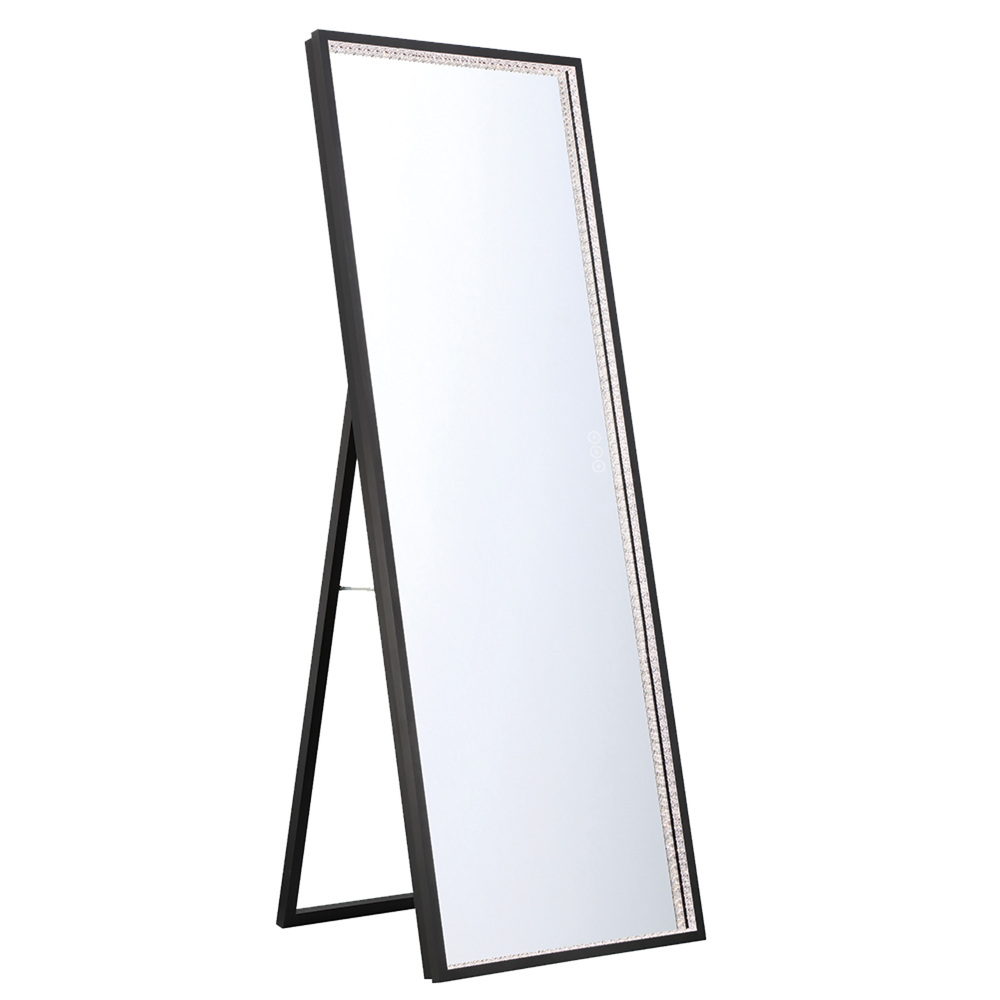 Cerissa 65&#34; Rectangular Mirror in Black