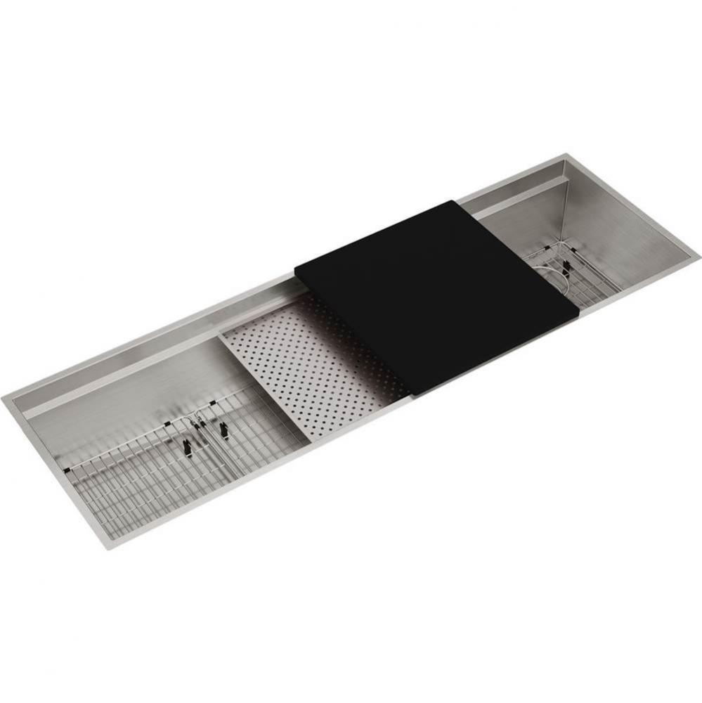 Circuit Chef Stainless Steel 59-1/2&apos;&apos; x 20-1/2&apos;&apos; x 10&apos;&apos;, Single Bowl