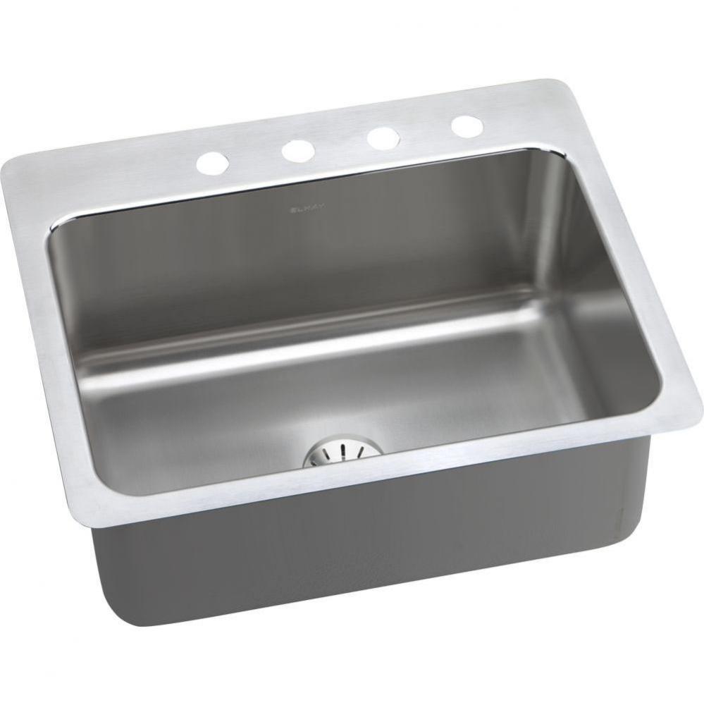 Lustertone Classic Stainless Steel 27&apos;&apos; x 22&apos;&apos; x 10&apos;&apos;, MR2-Hole Sing