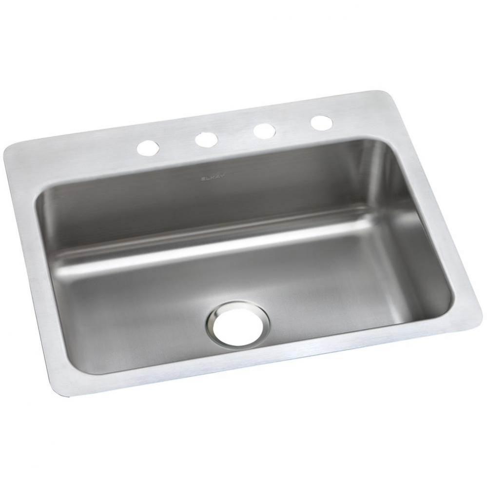 Dayton Stainless Steel 27&apos;&apos; x 22&apos;&apos; x 8&apos;&apos;, Single Bowl Dual Mount Sin