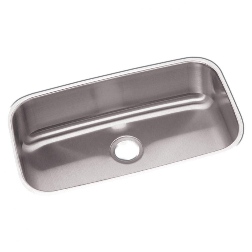 Dayton Stainless Steel 30-1/2&apos;&apos; x 18-1/4&apos;&apos; x 8&apos;&apos;, Single Bowl Underm