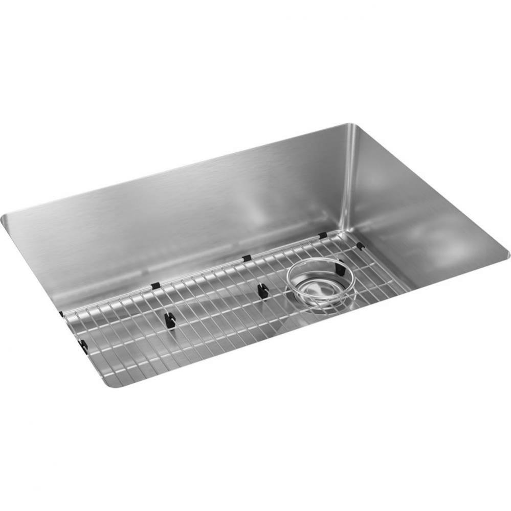 Crosstown 18 Gauge Stainless Steel 25-1/2&apos;&apos; x 18-1/2&apos;&apos; x 9&apos;&apos;, Single