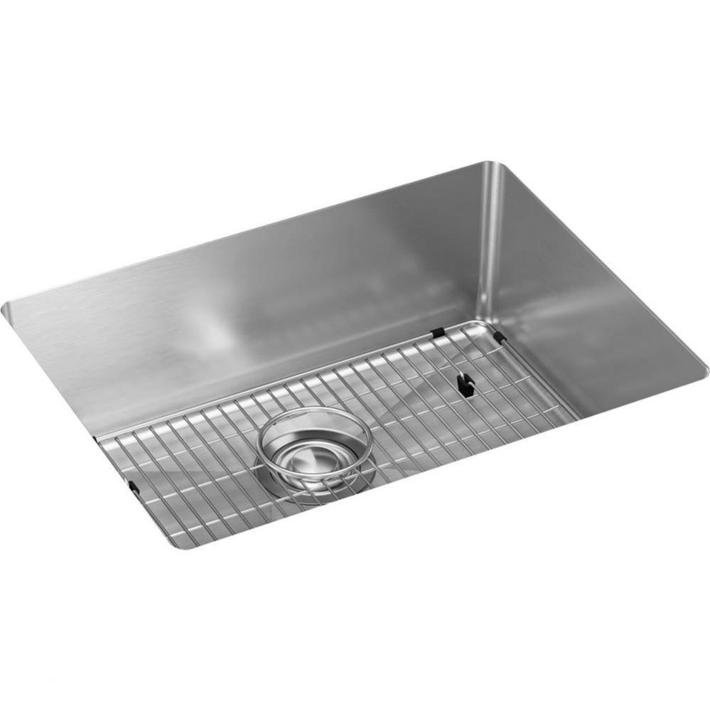 Crosstown 16 Gauge Stainless Steel 23-1/2&apos;&apos; x 18-1/4&apos;&apos; x 8&apos;&apos;, Single