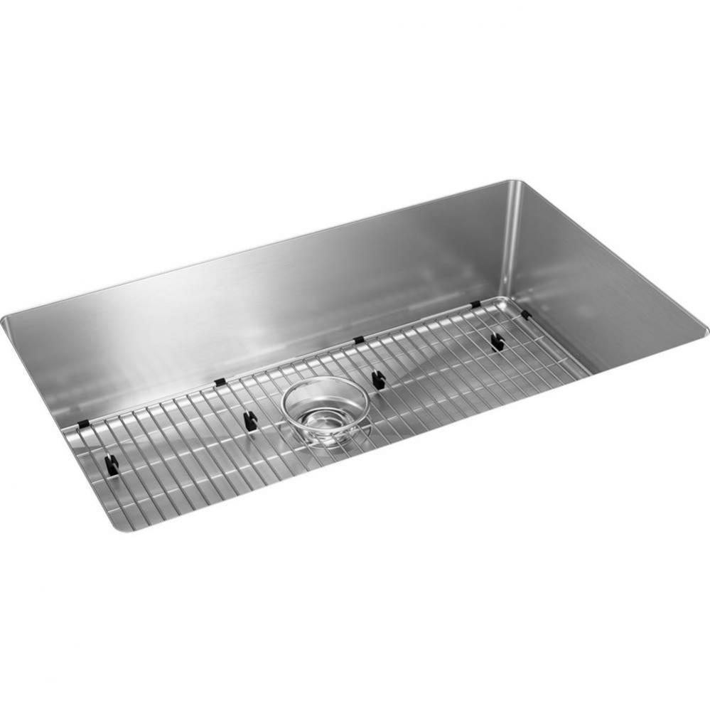 Crosstown 16 Gauge Stainless Steel 30-1/2&apos;&apos; x 18-1/2&apos;&apos; x 8&apos;&apos;, Single