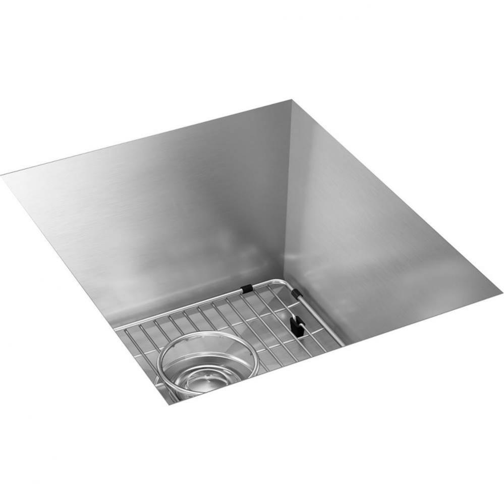 Crosstown 16 Gauge Stainless Steel 16&apos;&apos; x 18-1/2&apos;&apos; x 10&apos;&apos;, Single Bo