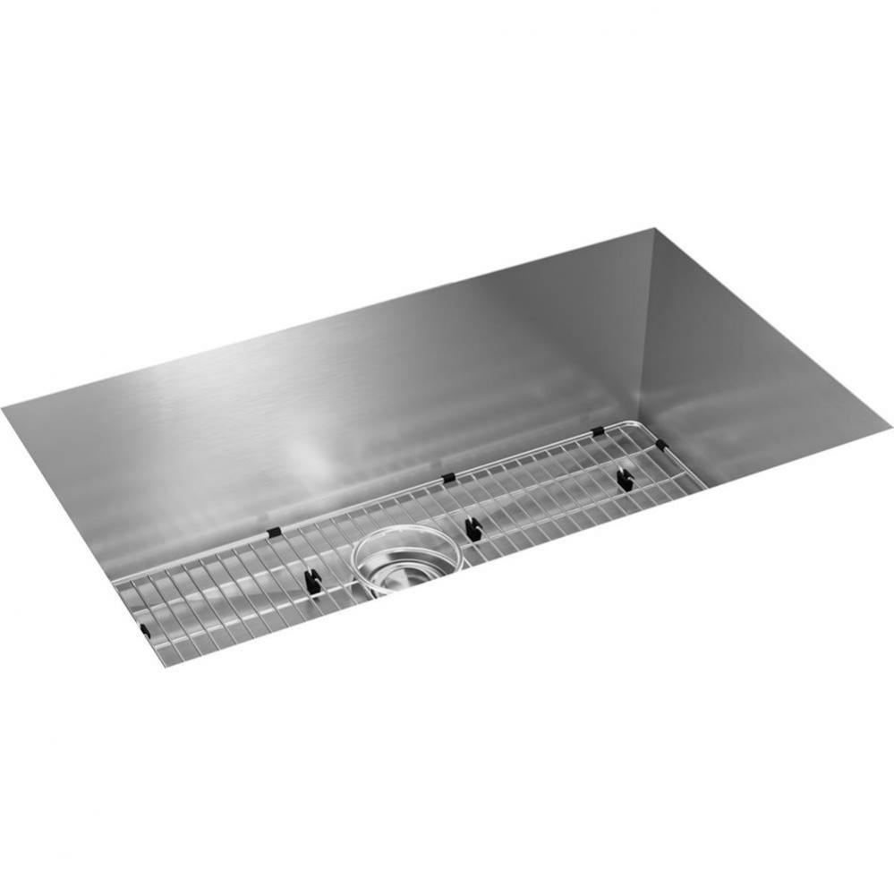 Crosstown 16 Gauge Stainless Steel, 30-1/2&apos;&apos; x 18-1/2&apos;&apos; x 10&apos;&apos; Singl