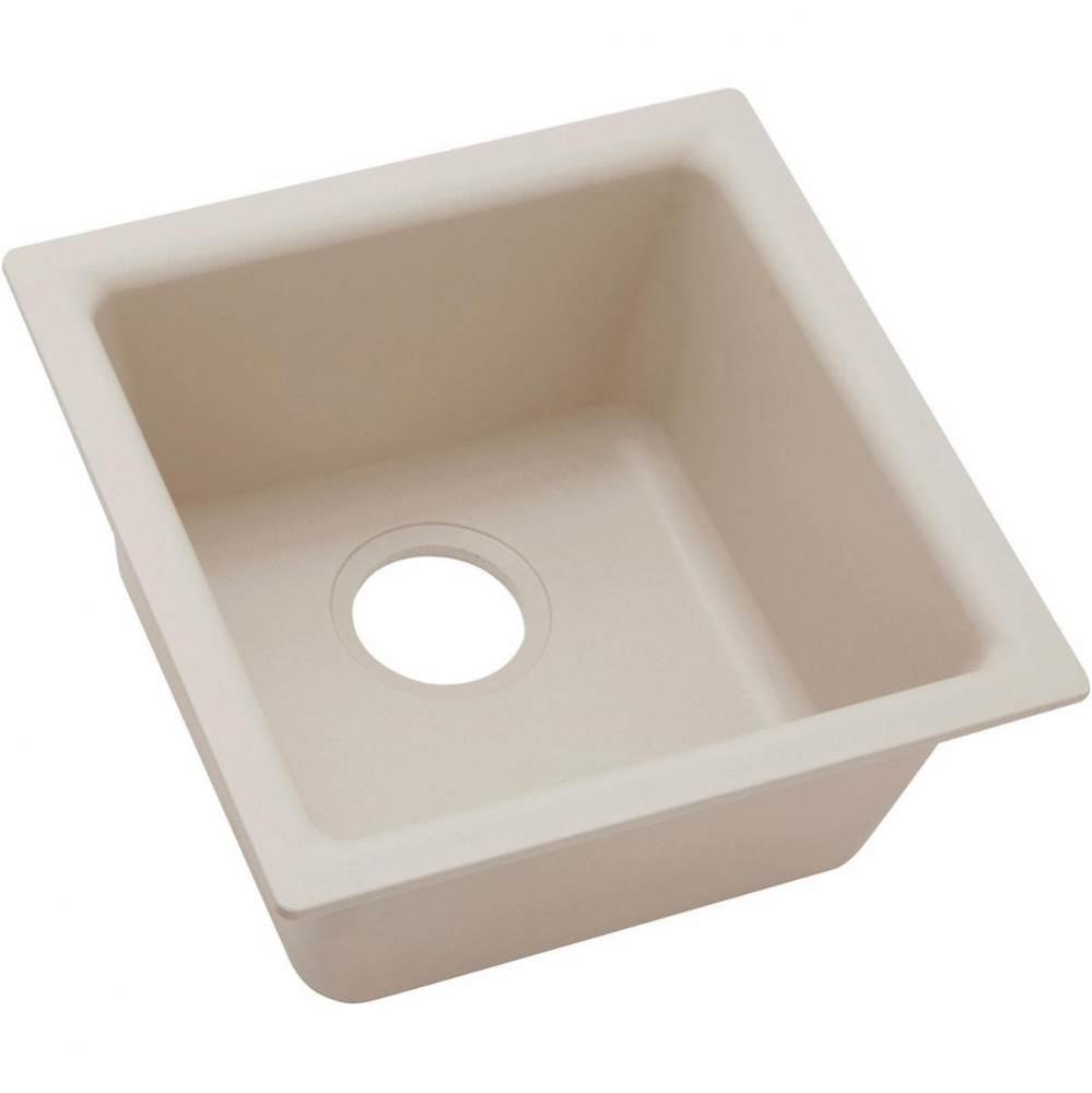 Quartz Classic 15-3/4&apos;&apos; x 15-3/4&apos;&apos; x 7-11/16&apos;&apos;, Single Bowl Dual Mou