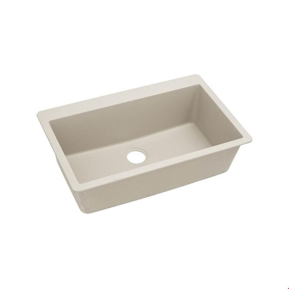 Quartz Classic 33&apos;&apos; x 20-7/8&apos;&apos; x 9-7/16&apos;&apos;, Single Bowl Drop-in Sink,