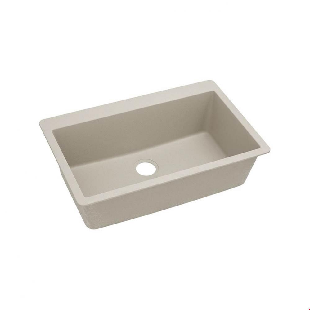 Quartz Classic 33&apos;&apos; x 20-7/8&apos;&apos; x 9-7/16&apos;&apos;, Single Bowl Drop-in Sink,