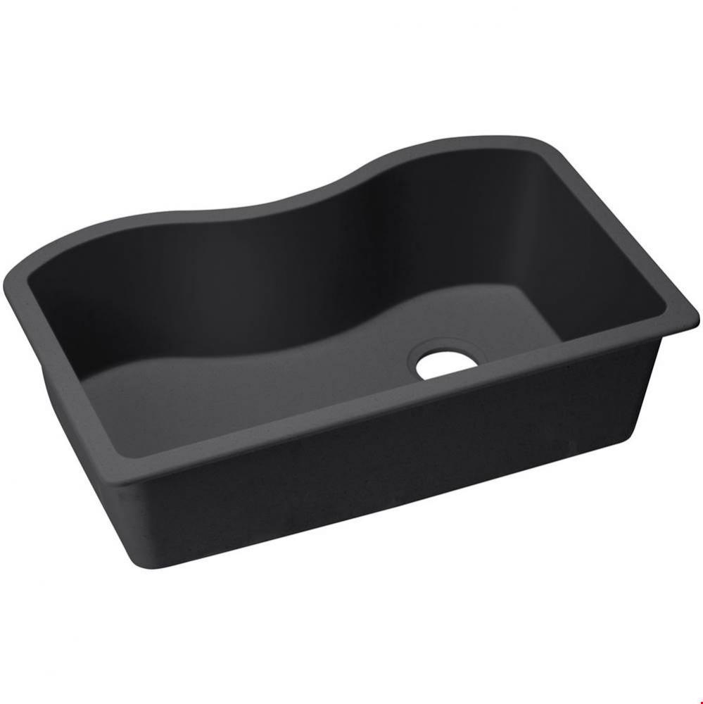 Quartz Classic 33&apos;&apos; x 20&apos;&apos; x 9-1/2&apos;&apos;, Single Bowl Undermount Sink, B