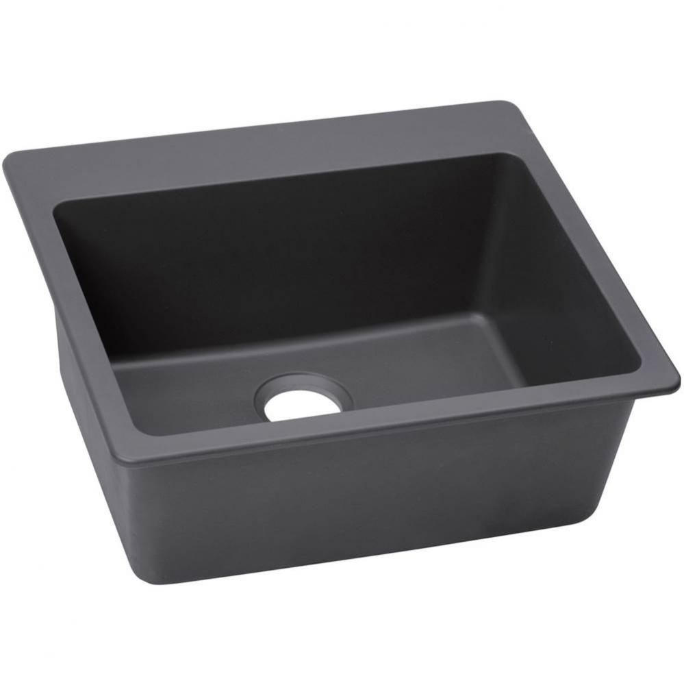 Elkay Quartz Luxe 25&apos;&apos; x 22&apos;&apos; x 9-1/2&apos;&apos;, Single Bowl Drop-in Sink, C