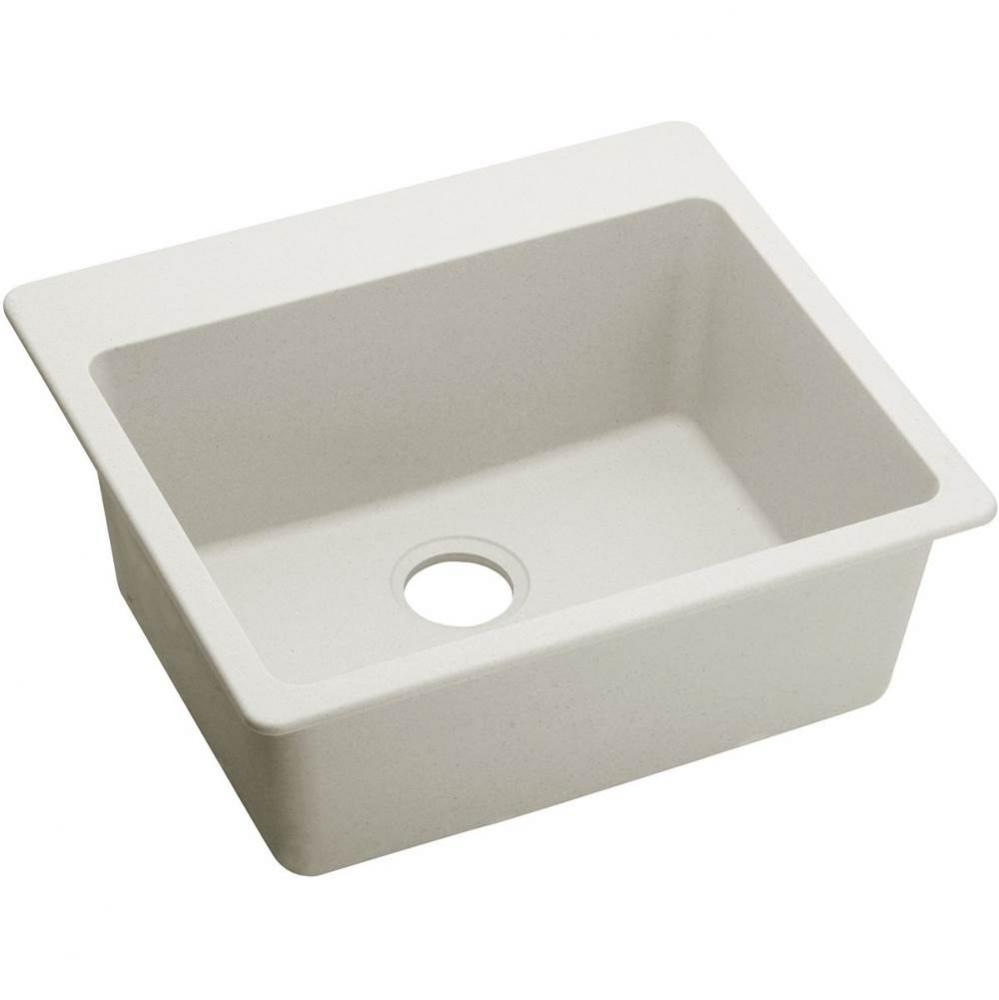 Elkay Quartz Luxe 25&apos;&apos; x 22&apos;&apos; x 9-1/2&apos;&apos;, Single Bowl Drop-in Sink, R