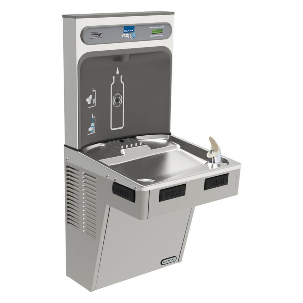 ezH2O Bottle Filling Station with Mechanically Activated, Single ADA Cooler Non-Filtered Refrigera