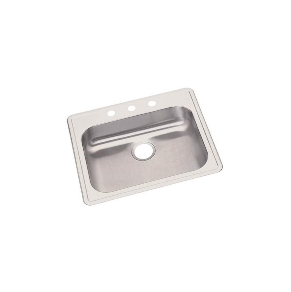 Dayton Stainless Steel 25&apos;&apos; x 22&apos;&apos; x 5-3/8&apos;&apos;, Single Bowl Drop-in Si