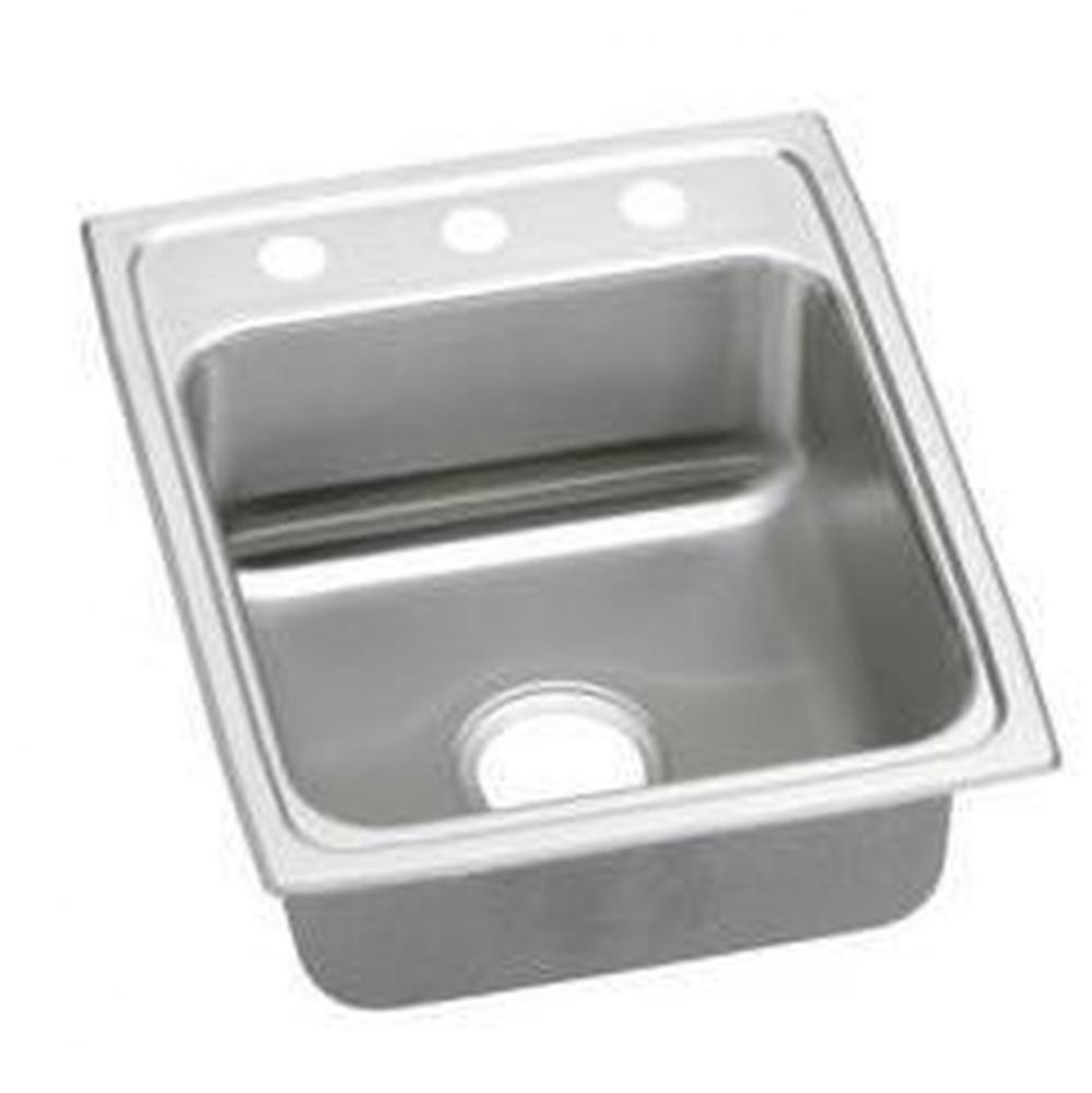 18 Gauge 17&apos;&apos; X 20&apos;&apos; X 7.625&apos;&apos; Single Bowl Kitchen Sink