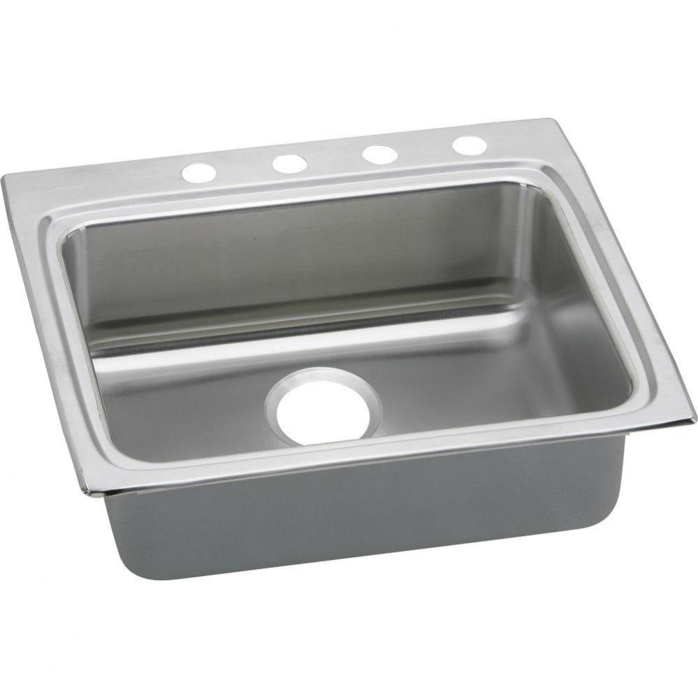 Lustertone Classic Stainless Steel 25&apos;&apos; x 22&apos;&apos; x 4&apos;&apos;, Single Bowl Dr