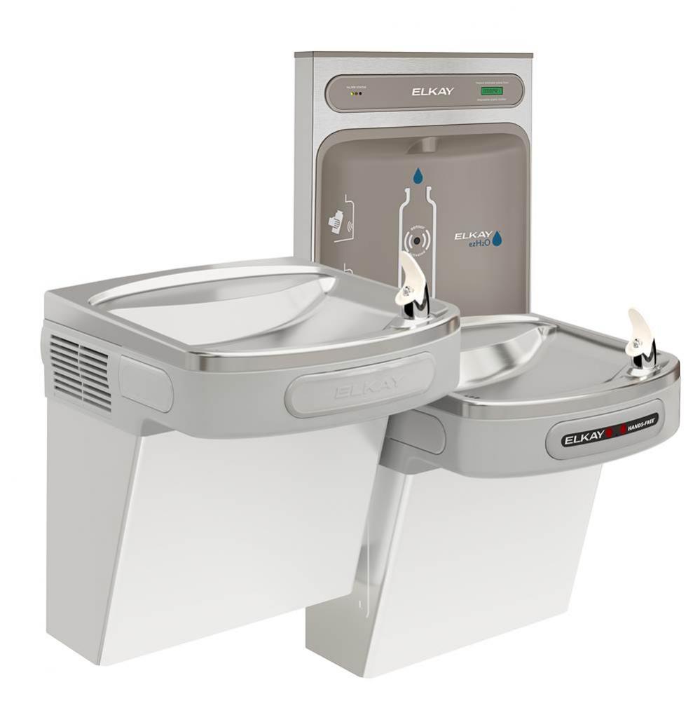 ezH2O Bottle Filling Station with Bi-Level ADA Cooler Hands Free Activation, Filtered Refrigerated