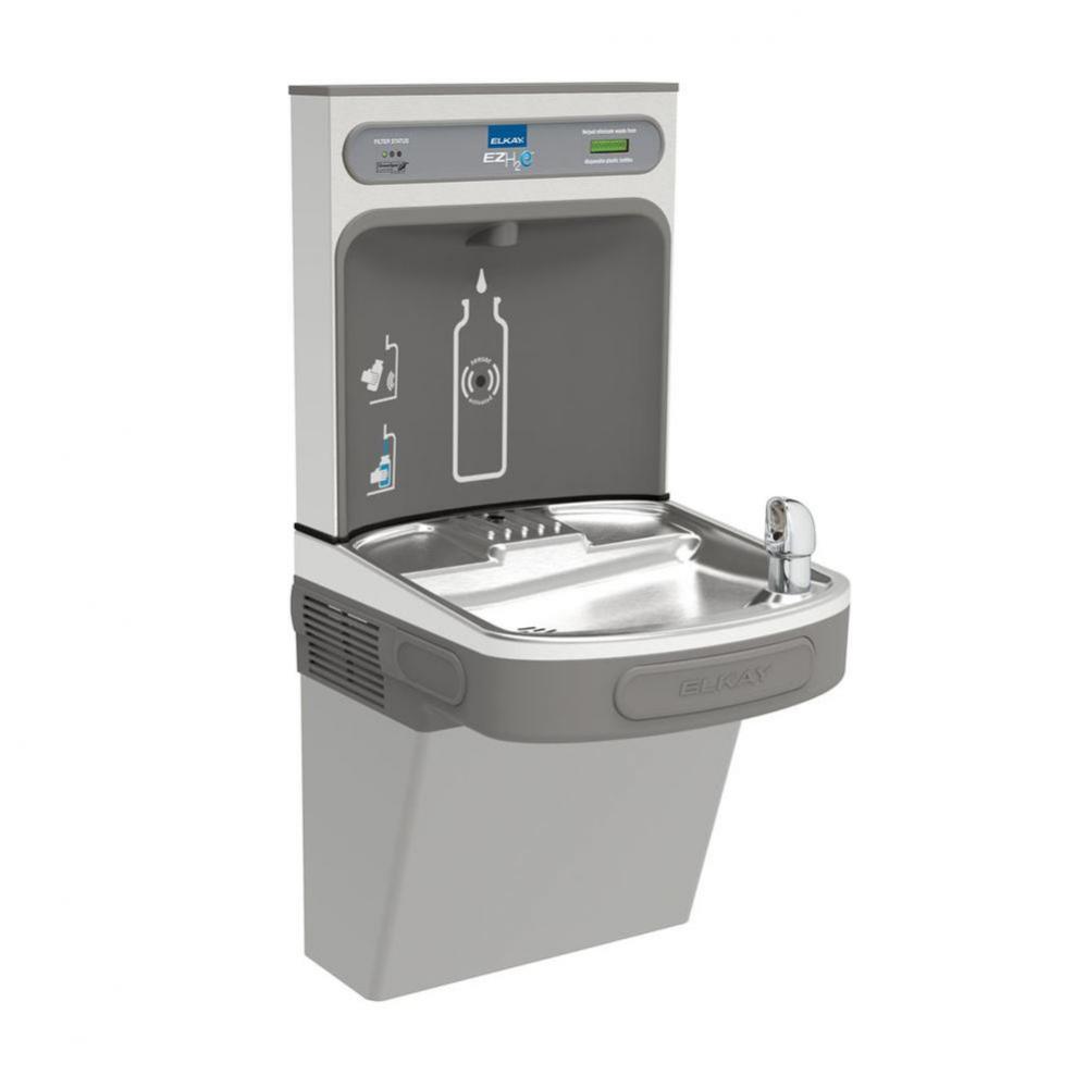 ezH2O Bottle Filling Station with Single ADA Vandal-Resistant Cooler, Filtered Refrigerated Light