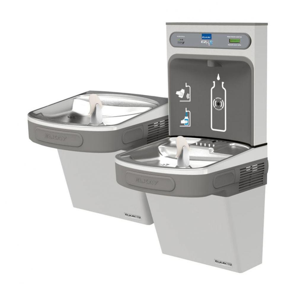 ezH2O Bottle Filling Station and Versatile Bi-Level ADA Cooler, Filtered Non-Refrigerated Stainles