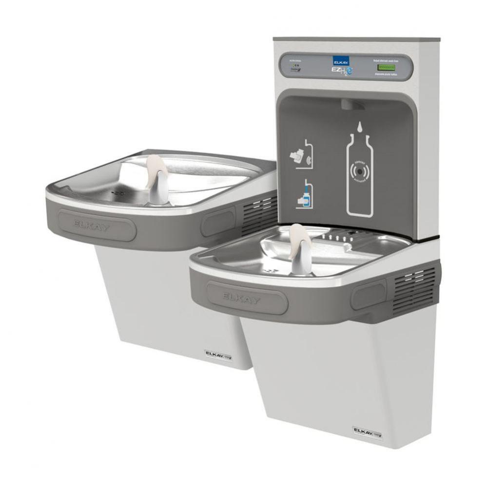 ezH2O Bottle Filling Station and Versatile Bi-Level ADA Cooler, High Efficiency Filtered Refrigera