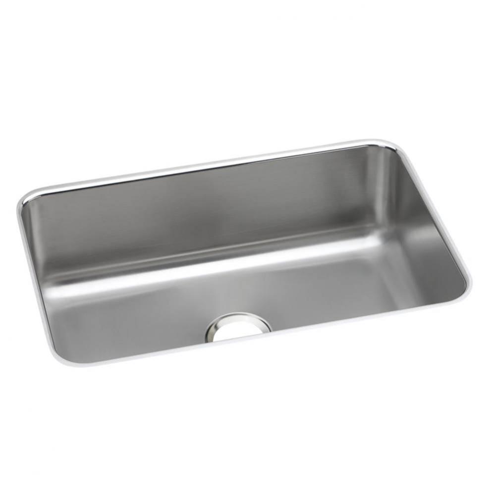 Dayton Stainless Steel 26-1/2&apos;&apos; x 18-1/2&apos;&apos; x 8&apos;&apos;, Single Bowl Underm