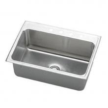 Elkay DLRQ3122100 - Lustertone Classic Stainless Steel 31'' x 22'' x 10-1/8'', Single Bo