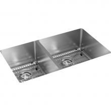 Elkay ECTRU32179LTC - Crosstown 18 Gauge Stainless Steel 31-1/2'' x 18-1/2'' x 9'', 40/60