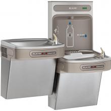 Elkay EZOOTL8WSSK - ezH2O Bottle Filling Station with Bi-Level ADA Cooler Dual Hands Free Activation Non-Filtered Refr