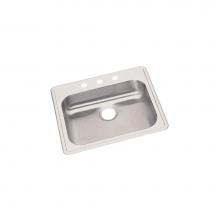 Elkay GE125211 - Dayton Stainless Steel 25'' x 21-1/4'' x 5-3/8'', 1-Hole Single Bowl